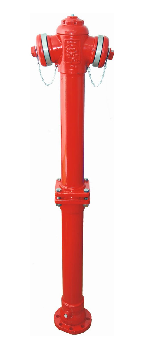 Hydrant nadziemny DN80 PN10 zabezpieczony w przypadku złamania